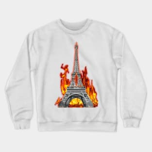 tour eiffel fire Crewneck Sweatshirt